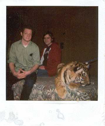 Tom and Jim and a tiger